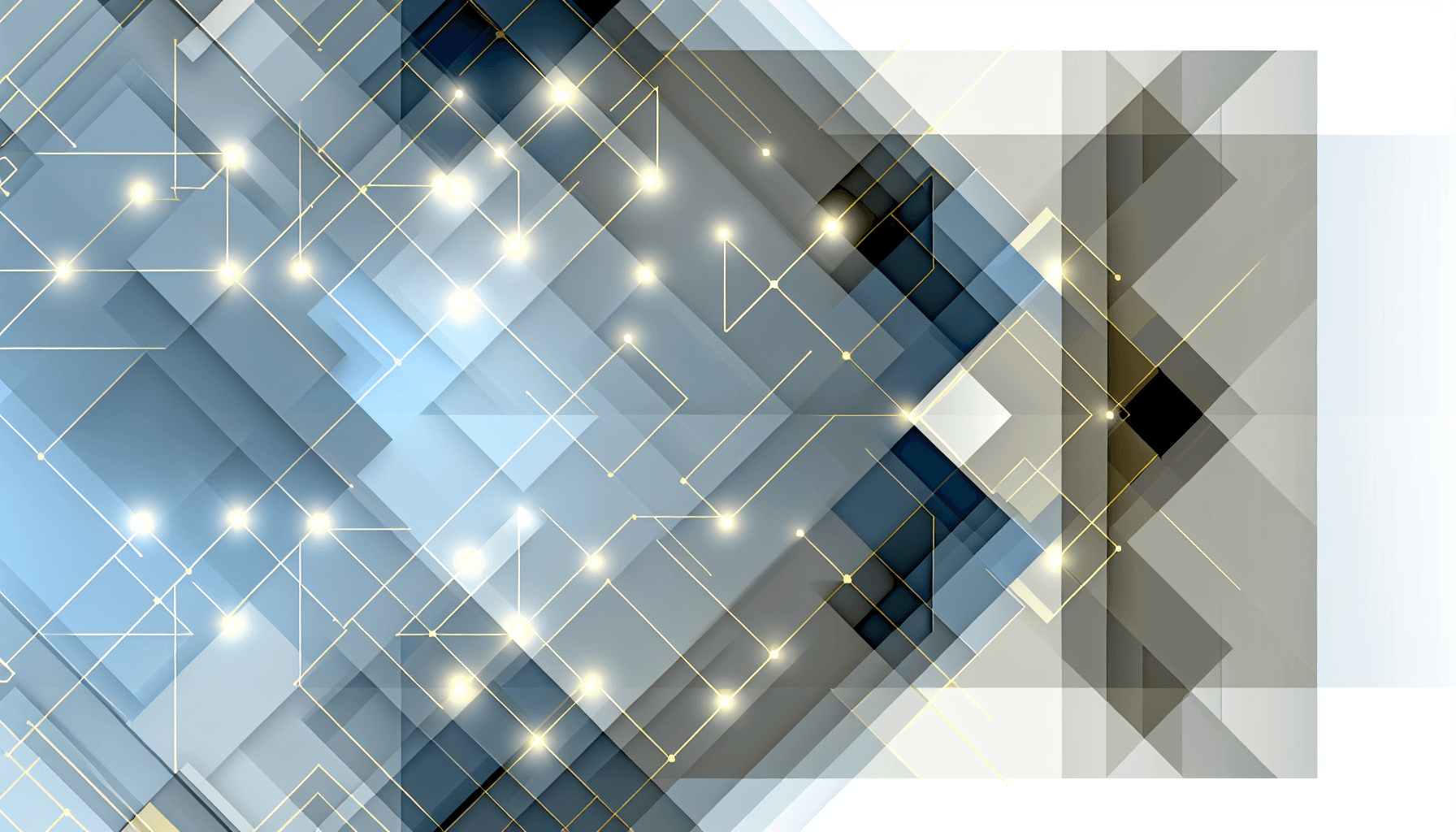 Abstract geometric shapes and light patterns representing modern web architecture.
